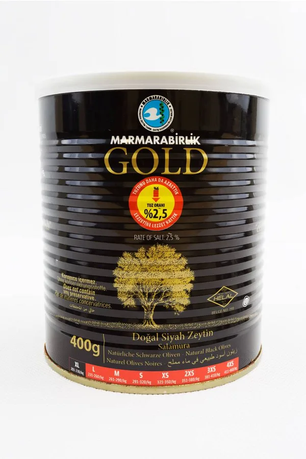 Black olives Gold grade, size XL 400 g