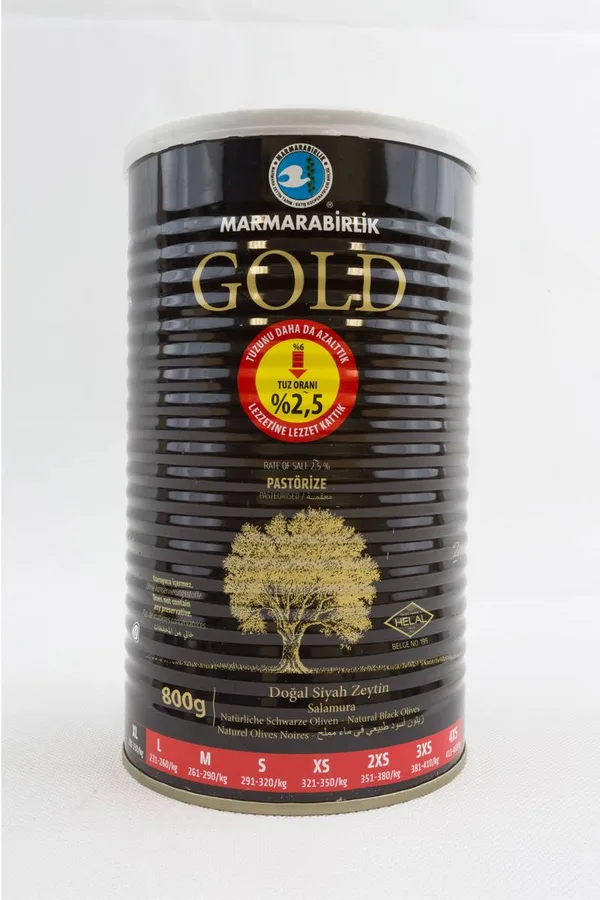 Black olives Gold grade, size XL 800 g