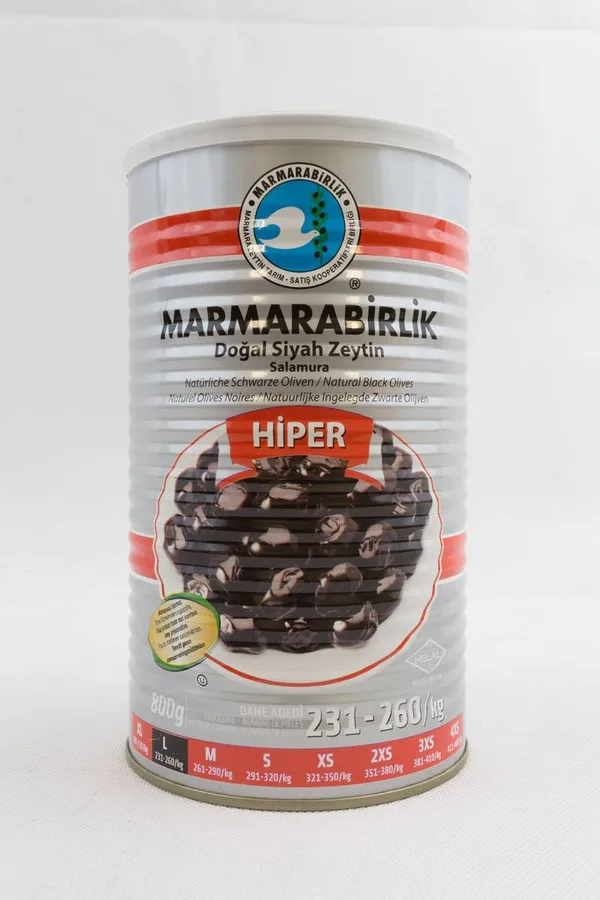 Black olives Hiper grade, size L 800 g