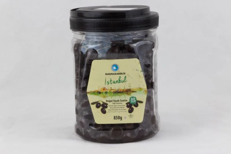 Black olives PET bottle, size 2XS 850 g