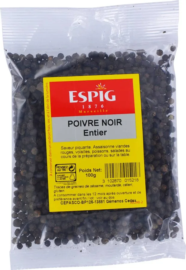 Black peppercorns 100 g