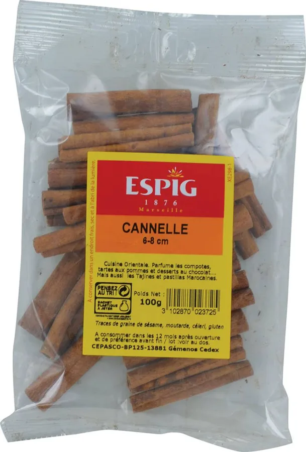 Cinnamon macaroni tubes 50 g
