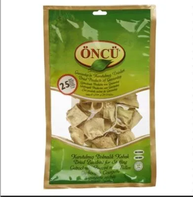 Dried courgettes