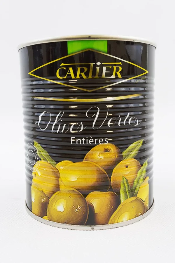 Green olives, standard tin (4/4), calibre 26/29