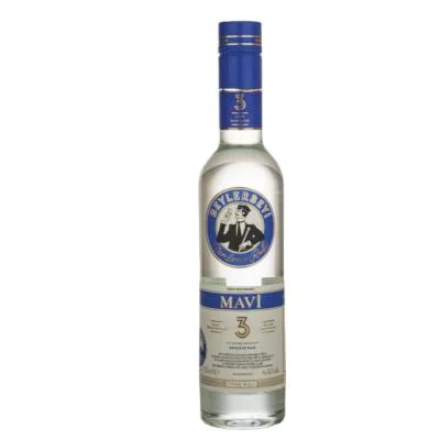 Mavi (blue) rakı, 45% ABV 35 cl