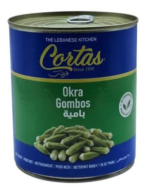 Okra in brine, standard tin (4/4)
