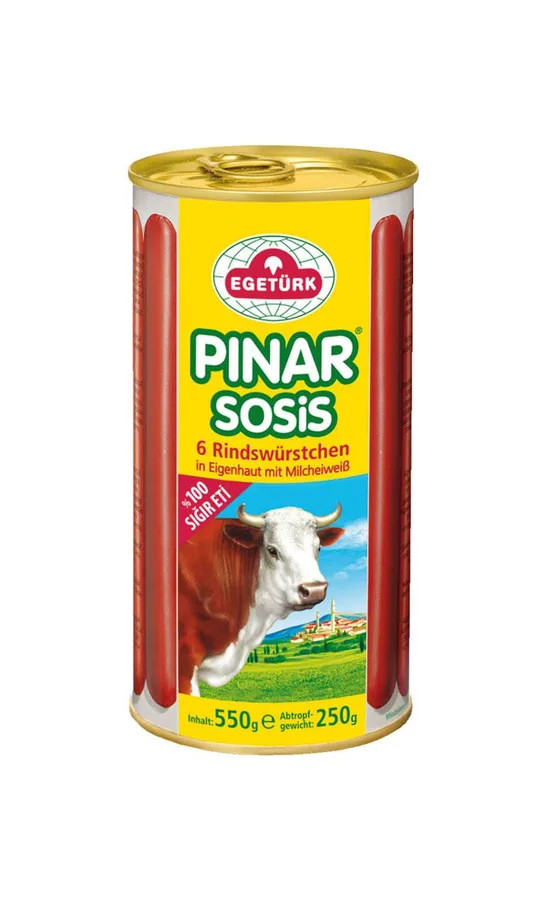 Pınar sausages tin