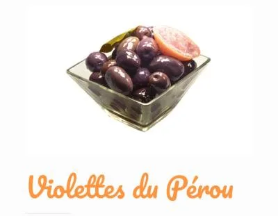 Purple whole olives Peru, calibre 16/18