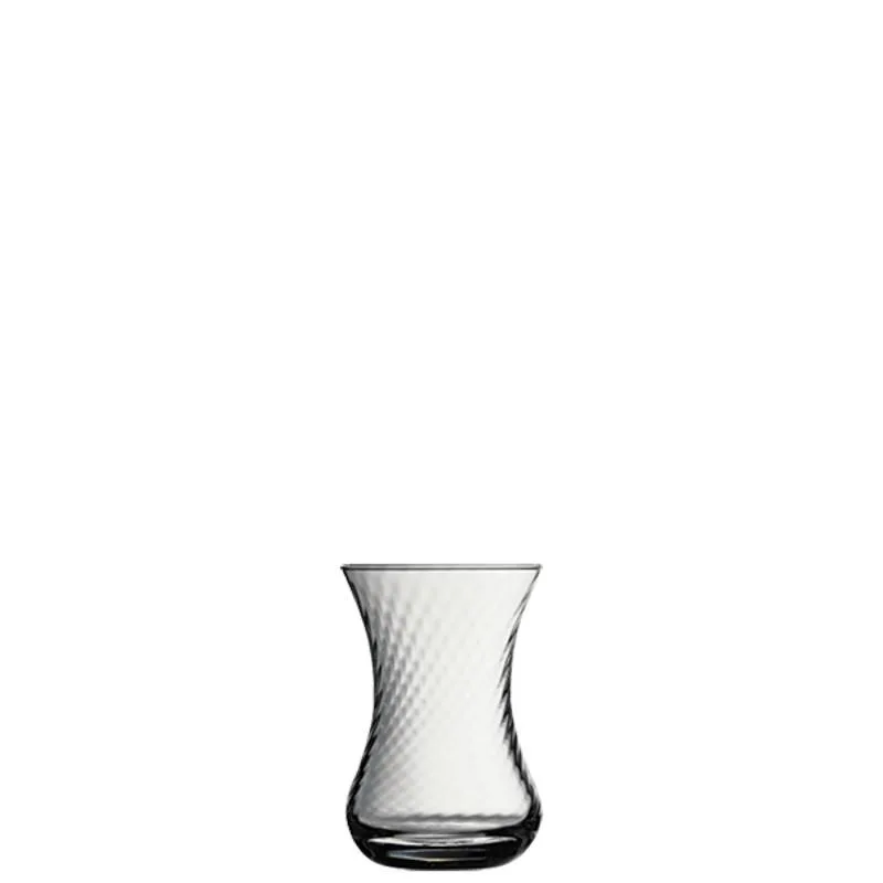 Slim-waist optic tea glasses, ref. 42781