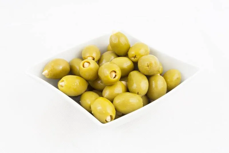 Stuffed olives with garlic, calibre 10/11 12 kg